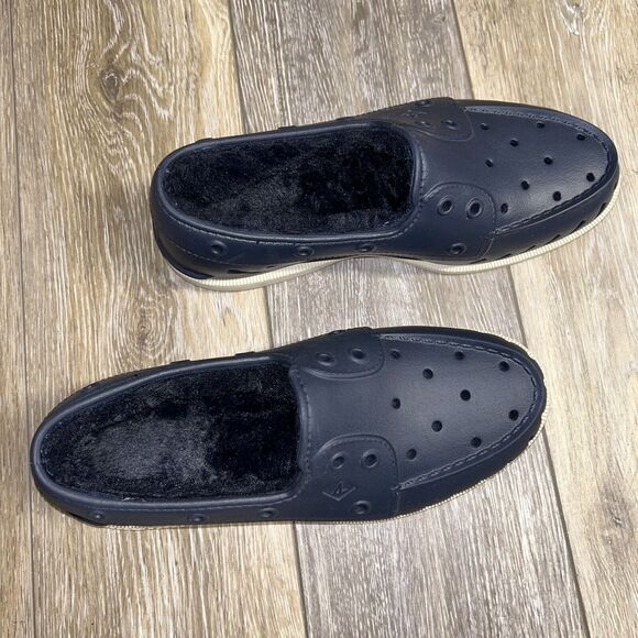 Sperry Float Cozy Slip On Women’s US Size 8 Fuzzy Blue Rubber Shoes STS87088 - Picture 2 of 12